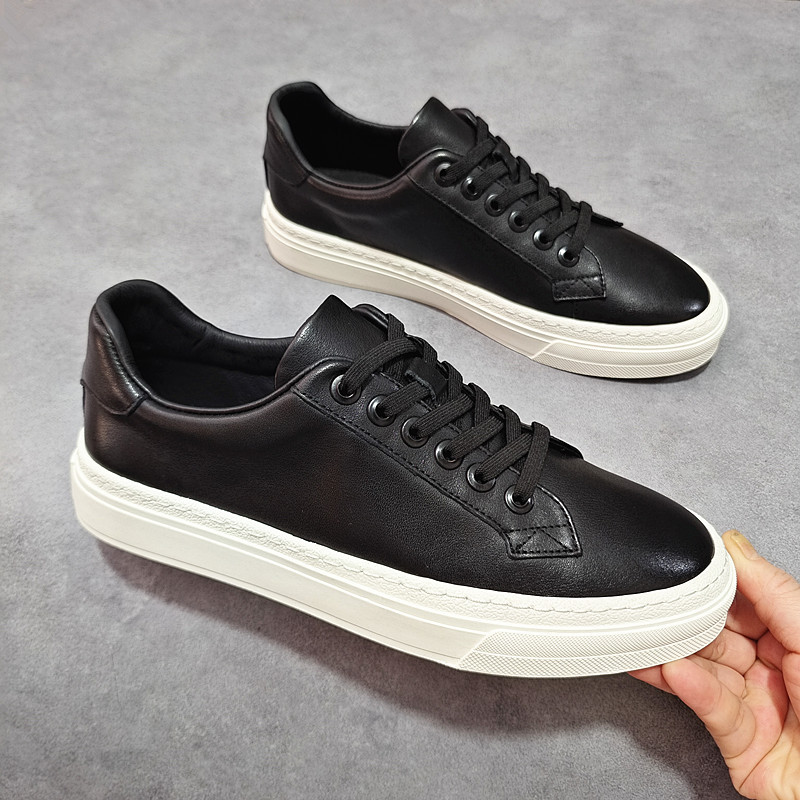 Men's Top-grain Leather Soft-soled Flat Shoes